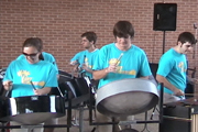 Jona with the UNT Steel Band